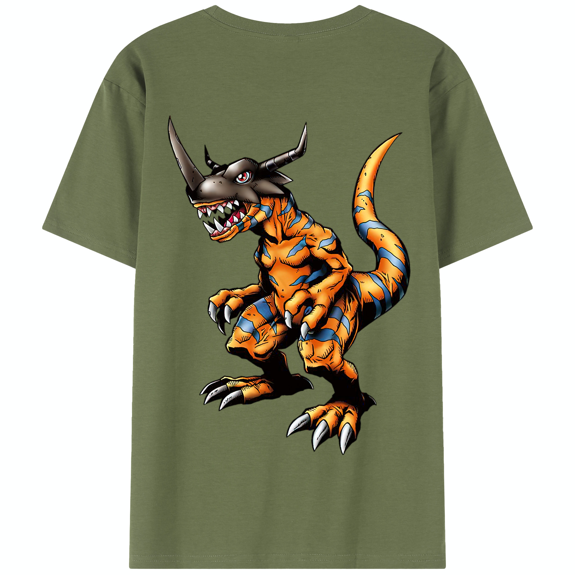 （画像用） Digimon デジタルモンスター/デジモン 綿100％半袖Tシャツ（背面プリント）